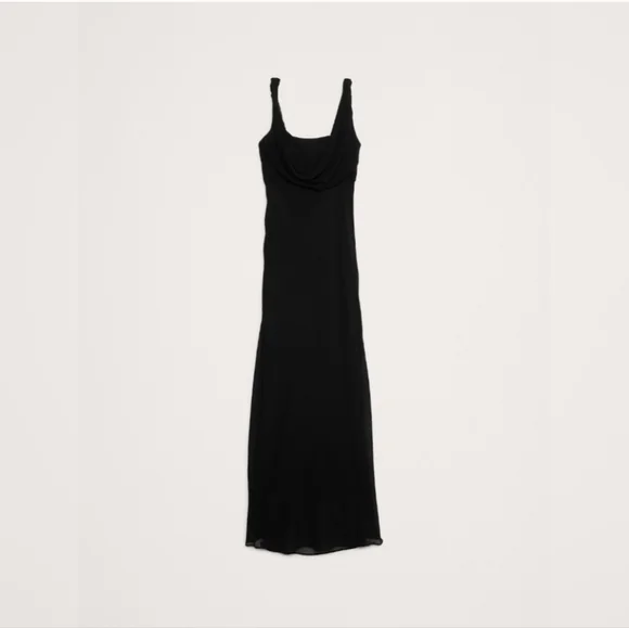 banana republic twisted shoulder maxi dress Twisted Shoulder Poplin Maxi Dress